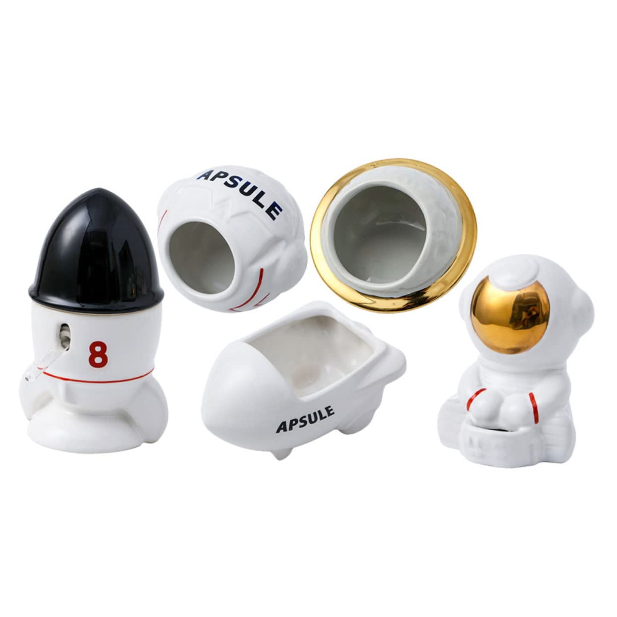 Nido para Hámster Serie Astronaut Comedero De para Hámster Bebedero para Bañera Temática para Escondite para Higiene Diaria De Tu Mascota