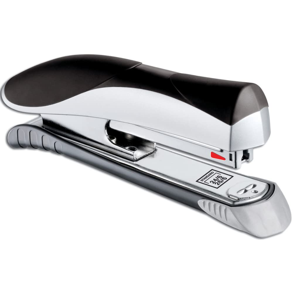 Maped Stapler Ergologic Half 26/6 Black Box (Grey & White), Standard, (352511 5) 1