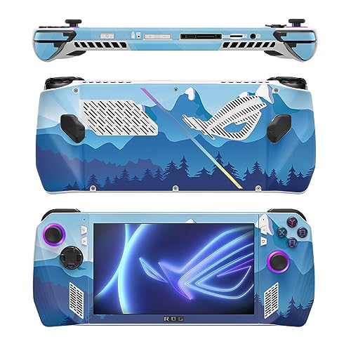Image of MightySkins Skin Compatible with Asus ROG Ally - Blue Mountains | Protective, Durable, and Unique Vinyl Decal wrap Cover | Easy to Apply, Remove, and Change Styles