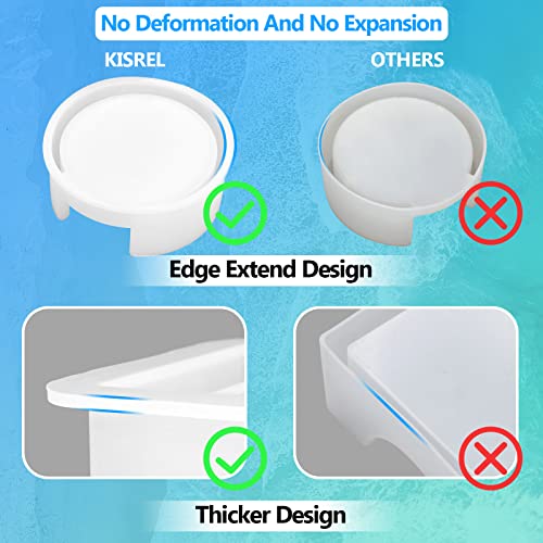 Kisrel CRM001 18 Pieces Resin Coaster Molds thumb #1