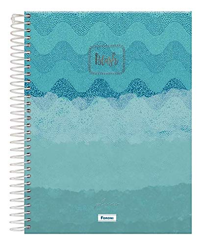 Agenda Espiral Planner Blush Azul 2021 - Foroni