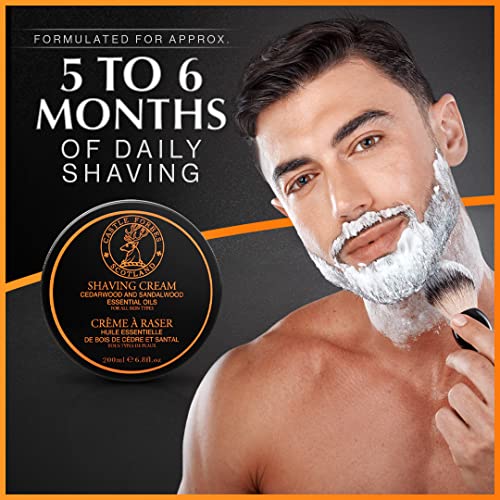 Castle Forbes Cedar/Sandalwood Shaving Cream 6.8 Fl.oz. #TOP2