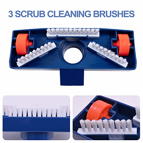 Upgraded Swimming Pool Spa Jet Vacuum Cleaner With Brush & 56" Pole,For Above Ground/Inflatable Pool,Hot Tub,Pond, Spa, Lake And Fountain #TOP1