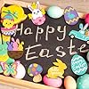 Relaxweex 24 Pcs Easter Spring Wooden Magnets Painting Craft Kit Glow in the Dark Spring DIY Art Crafts Supplies Fridge Magnets Coloring Kits for Easter Home Activities Gifts Party #4