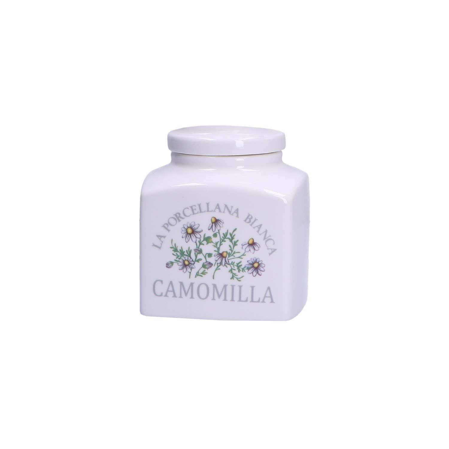 La Porcellana Bianca White Porcelain JAR OF 0.5 CHAMOMILLA IN PORCELAIN