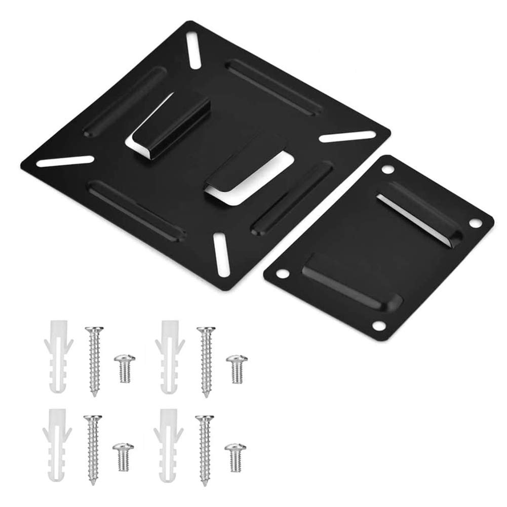 TV Wall Mount Bracket, Universal Slim and Strong Wall Mount Holder for 14-24in LCD LED Monitor Flat Screen, Load Bearing Up to 15KG