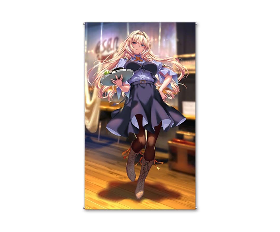 Amazon.co.jp: ピロ水 はにかみ彼女 等身大タペストリー ウェイトレス