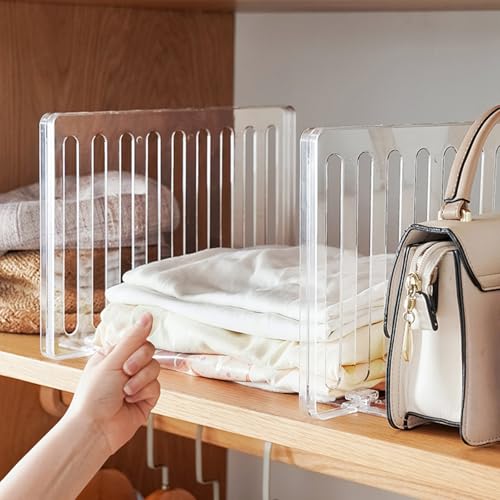 Séparateur d'étagère vertical et support adhésif pour rangement de placard