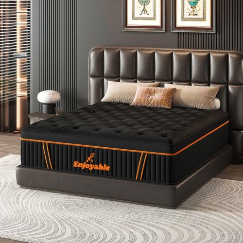 Image of Full Mattress 14 Inch - Hybrid Full Size Bed in a Box with Memory Foam & Pocket Springs, Medium Firm Cool Sleep Mattress with Zoned Support, Motion Isolation, CertiPUR-US Certified, Fiberglass-Free