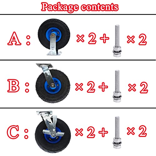 Roulettes pivotantes en acier inoxydable robustes et durables pour lit - 8