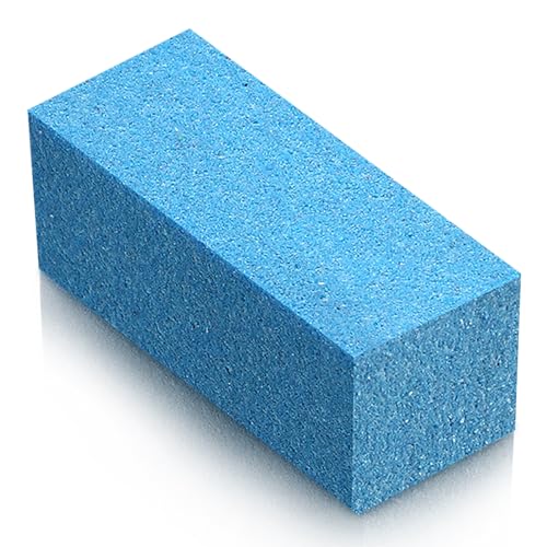 Batiyeer Soft Gummy Stone for Skis Grinding Rubber Gummy Abrasive Block Stone Snowboard Ski Equipment for Removing Rust and Burrs 50 x 20 x 20 Mm 60 Grit(Blue)