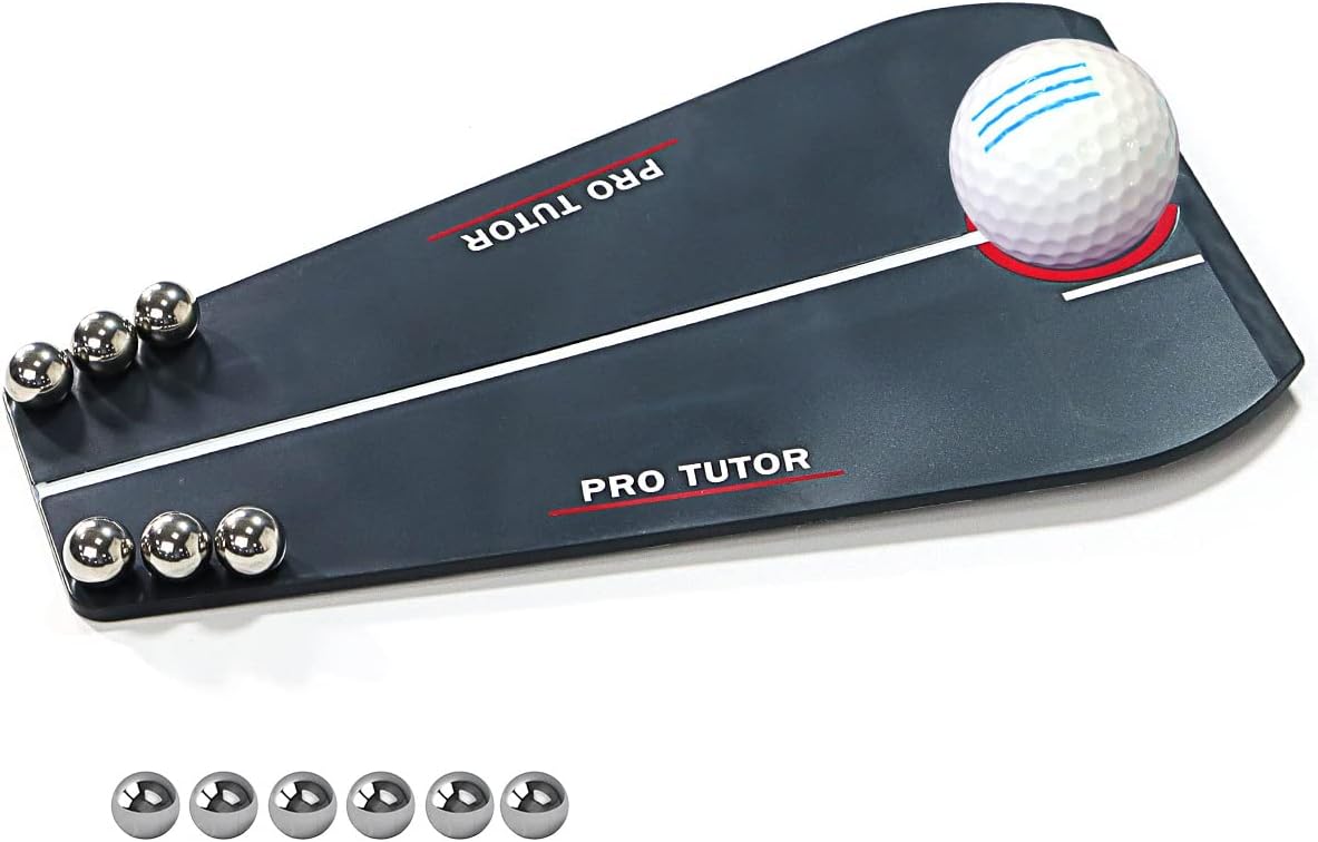 Golf Putting Tutor, Putting Mirror Training Aid for Golf, Puttout Circuit Trainer Groove, Putt Out Train Align Eyes Practice, Putter face, Alignment Starting Line Impact Stroke Path Motion