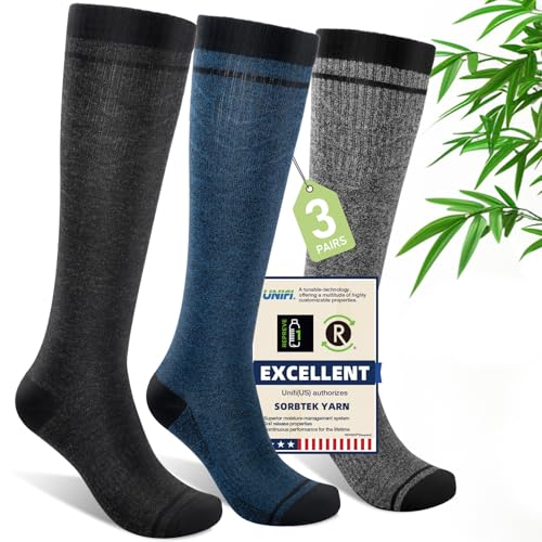 Iambamboo Mens Compression Socks for Men Women (3