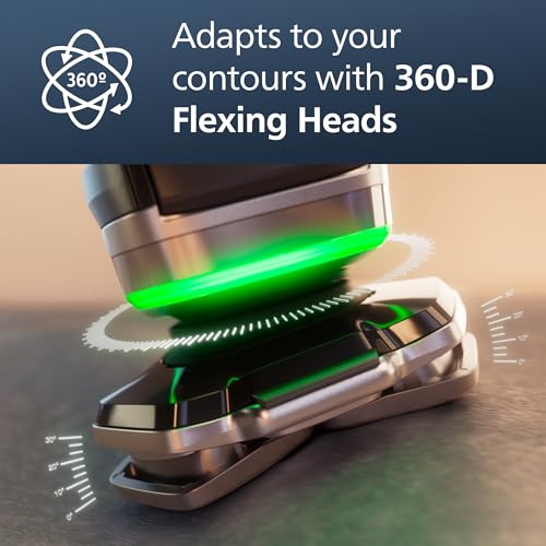 Image of Philips Norelco Shaver Series 9000, Wet and Dry Electric Shaver, with Lift & Cut Shaving System and SenseIQ Technology, Pop-up Trimmer, Cleaning Pod, Charging Stand and Travel Case, Model S9987 /85