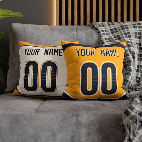 Image of ANTKING Nashville Throw Pillow Personalized Custom Any Name and Number for Men Women Boy Gifts