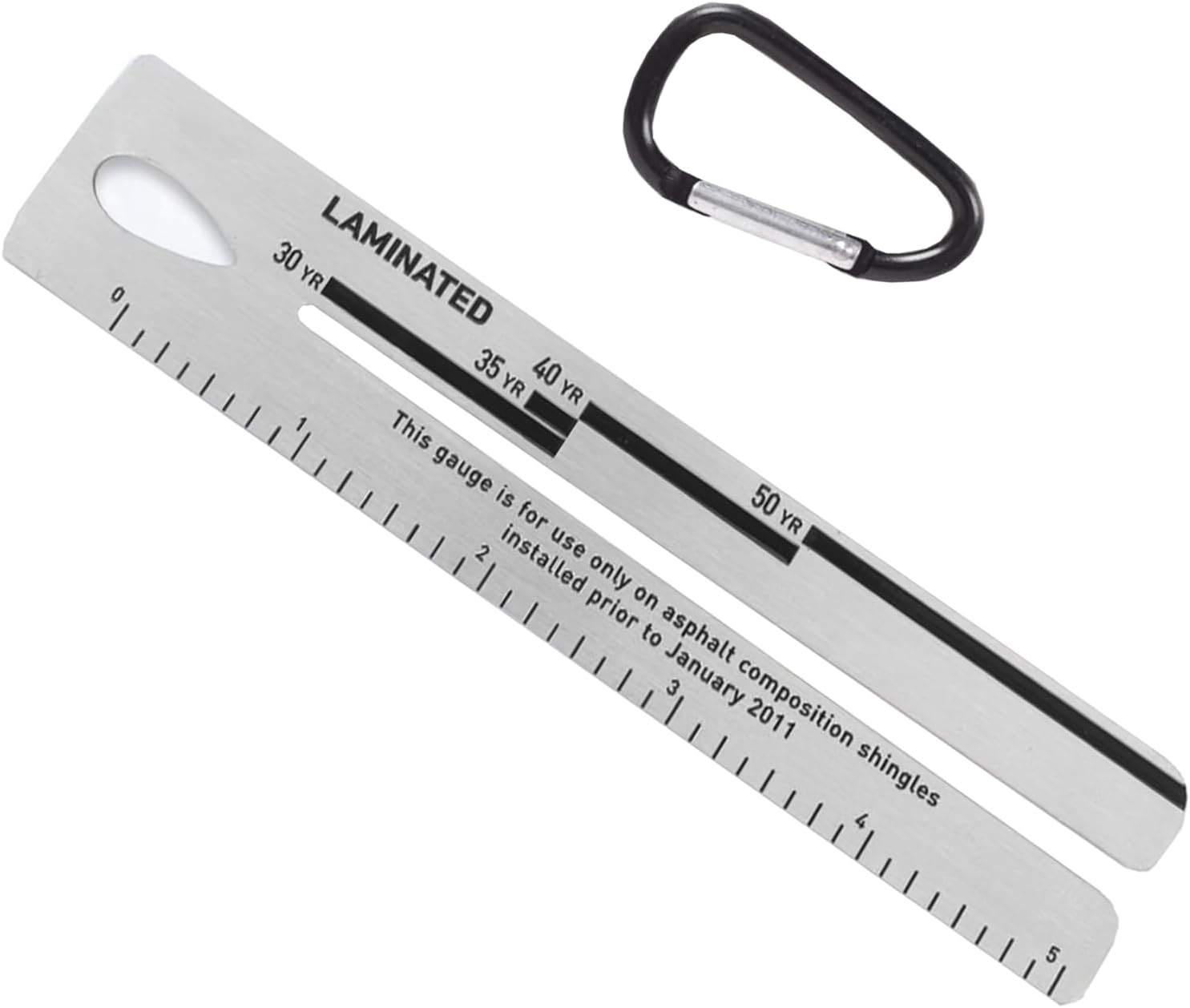Upgraded 4/09 Shingle Gauge, Roof Pitch Gauge, Stainless Steel Measuring Tool for Roof Shingle