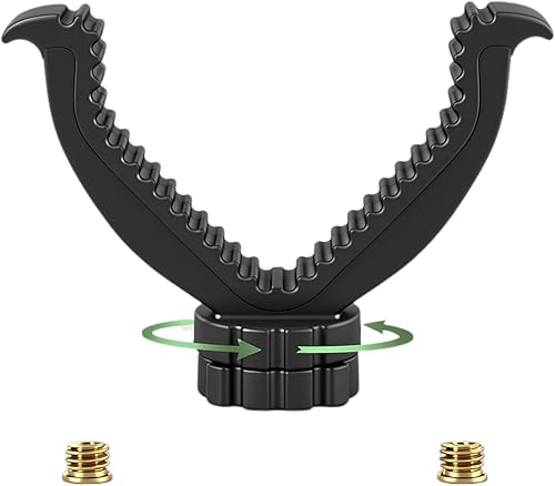 HUNTPAL Portable Bench Shooting Tripod Table Shooting Stick Gun Rifle V Yoke Rest Gun Holder for Target Shooting Range Outdoor Hunting, Aluminum