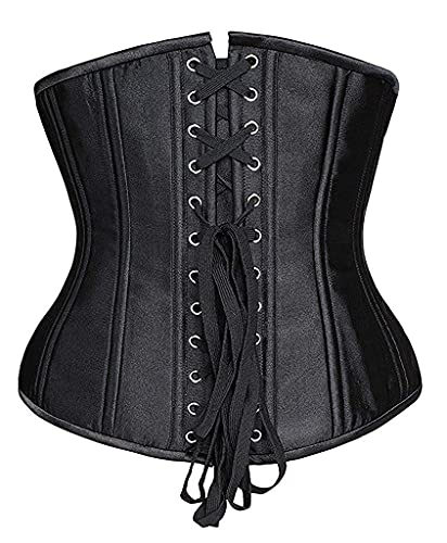 SHAPERX Women 24 Double Steel-Boned Longline Heavy Duty Waist Training Corsets Shaper3