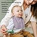 Susurration Lätzchen Baby Musselin Halstuch Baby Weiche Verstellbare Quadratische Sabberlätzchen 6 pack für Unisex Mädchen & Jungen (Rosa)