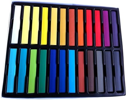 TRUYOO 24 Colors Temporary Color Non-toxic Hair Chalk Dye Hair Salon Pastel Kit