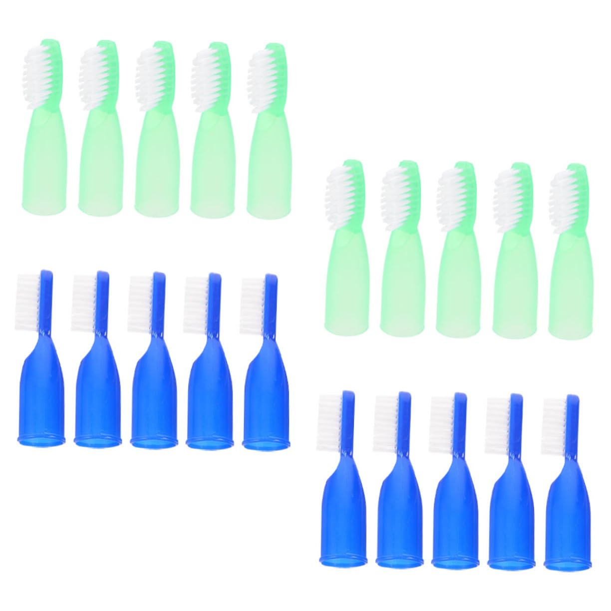 FOMIYES 5 Set Di Spazzolini Da Denti Compatti Per Carceri Mini Spazzolini Da Denti Spazzolino Da Dito Mini Spazzolino Da Denti Morbido Per Strutture Ad Alta Sicurezza 20 Pezzi * 5