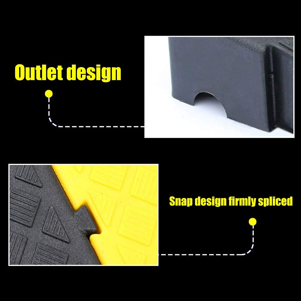 PAIQIU Auto Car Threshold Ramp Portable Curb Ramp Anti-Slip Threshold Ramp for Car Trailer Truck Bike Motorcycle Plastic Threshold Ramp - Image 4