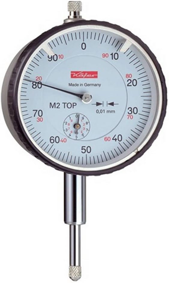 Kfer Dial Gauge M 2Top 10mm Reading 0.01mm Measuring Range, 10142