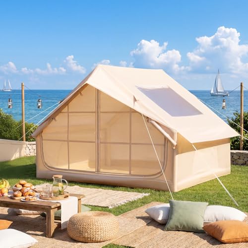 YOLENY Carpa Inflable para Camping con Claraboya y Bomba