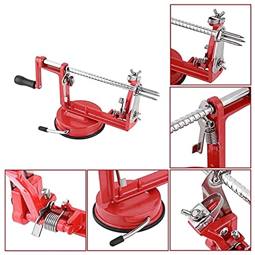 3 in 1 Apple Peeler Slicer Machine Cutter Corer Fruit Groente Potato Remover Rode Keuken Fruitschiller - Image 7