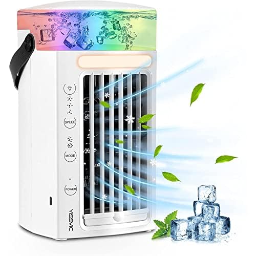 Climatiseur Mobile Eau – L&rsquo;Air Purifie Air Conditionne Portable, Protection Environnementale Clim pour Voiture sans Clim – pour La Maison, Le Bureau, La Chambre, La Cuisine, Le Yoga