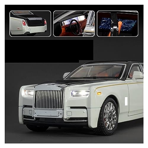 Modelo a escala 1:18 Rolls-Royce Phantom blanco miniatura 2