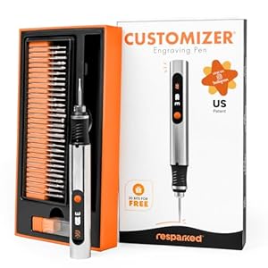 Pluma de grabado personalizable (anteriormente Culiau): herramienta portátil inalámbrica definitiva para artistas y aficionados al bricolaje – Graba más de 50 superficies, apto para
