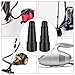 NEMTMCUA 2 Pcs Vacuum Cleaner Adapter, Universal Vacuum Hose Reducer Hose Adaptor Kit,5-Layer Vacuum Hose Connector,Vacuum Cleaner Power Tool for Dust Extraction Vacuum Cleaner Conversion, Black