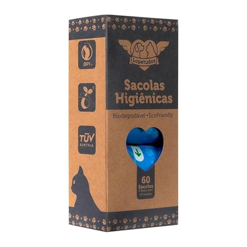 SACOLAS HIGIENICAS LOPETUDOS, COM 4 ROLOS, LP-SH-C4R