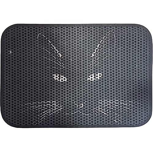 Alfombrilla de arena para gatos (gato negro)