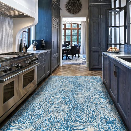 Tapis antidérapants de style Morris 150x210cm tapis doux de sol salon