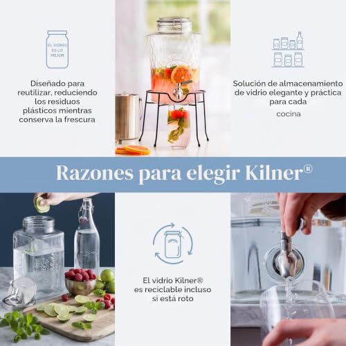 Miniatura 6 de Kilner Soporte Redondo Para Dispensador De Bebidas, Acero Inoxidable