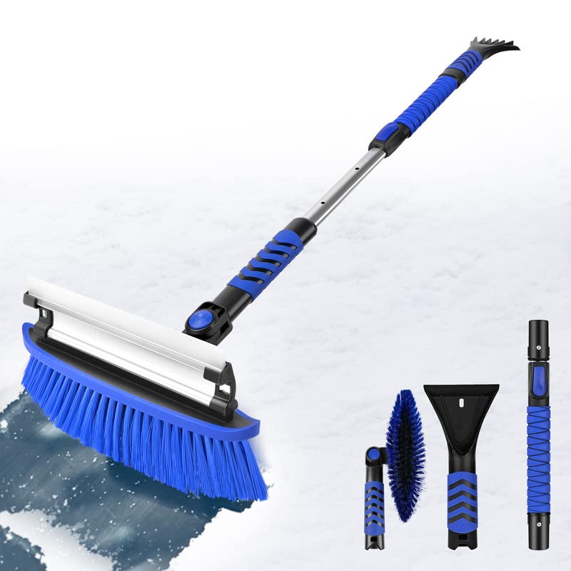 Photo 1 of Snow Brush and Ice Scraper Extendable,Ice Scrapers for Car Windshield,Scraper for Ice and Snow,180° Pivoting Car Snow Scraper and Brush,Aluminum Telescoping Ice Scraper, for Car Trucks, SUVs Small