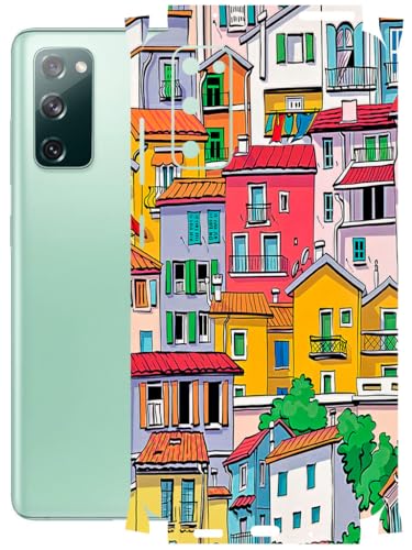 Image of AtOdds - Full Body Back Screen Guard Protector Film - Lamination Wrap Skin Sticker Compatible with Samsung Galaxy S20 FE | Scratchproof Matte Finish (Concrete Jungle)