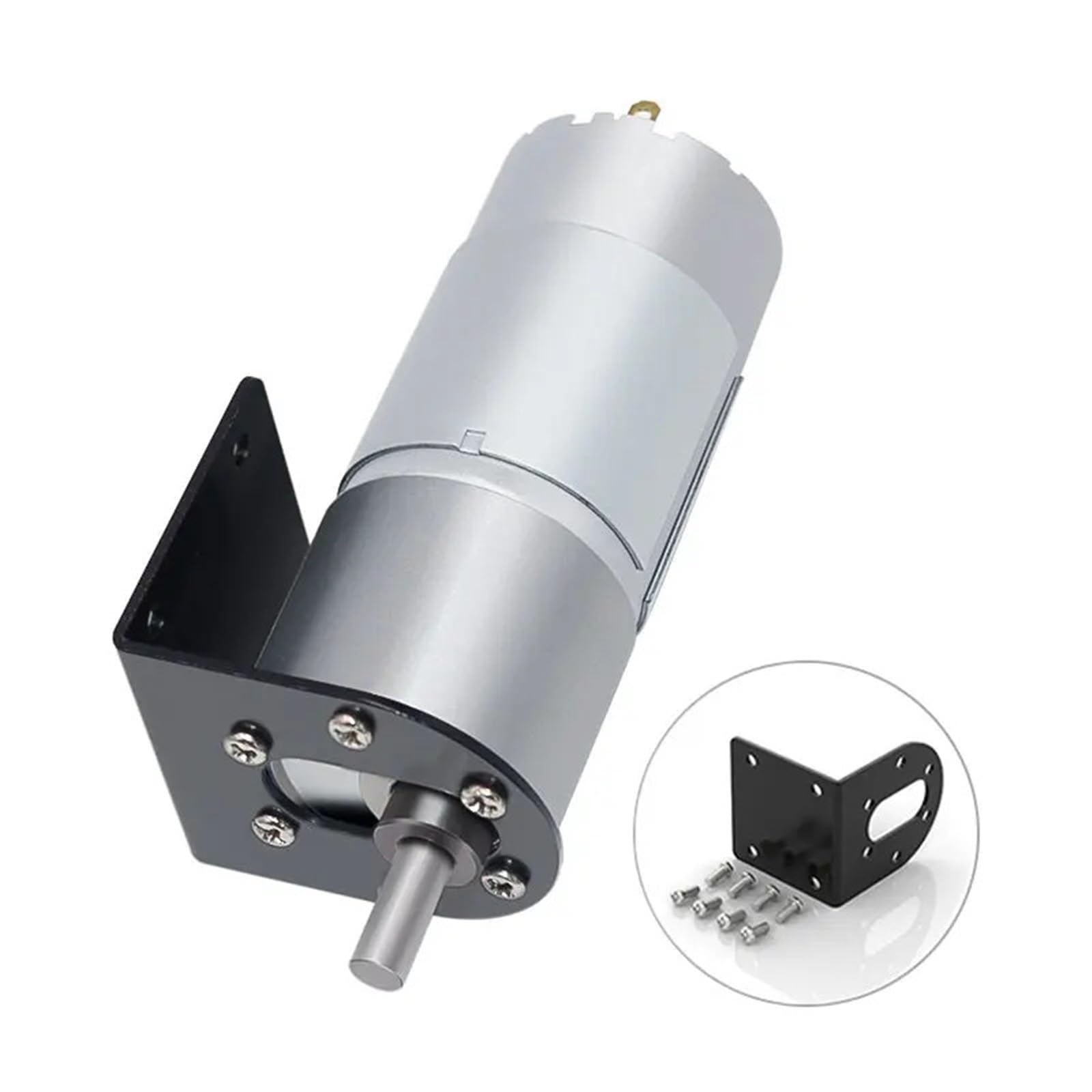 1pc Micro Planetary Reduction DC Motor Large Torque 40KG.CM Forward and Reverse 6V~24V Full Metal Gear DC Motor(107RPM_12V)