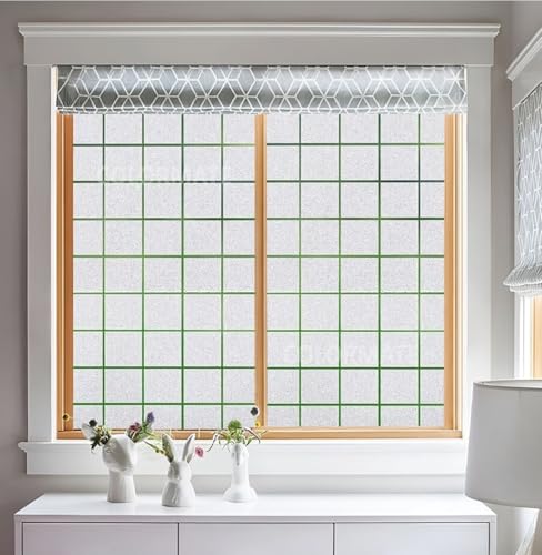 Image of COLORMATE Premium Vinyl Stained Frosted Window Glass Film (24x24 Inch) - Self-Adhesive Wallpaper Sticker Opaque Tint Cling for Window Glass Privacy Cover, Door, Office, Home.| Anti-UV. Box Design