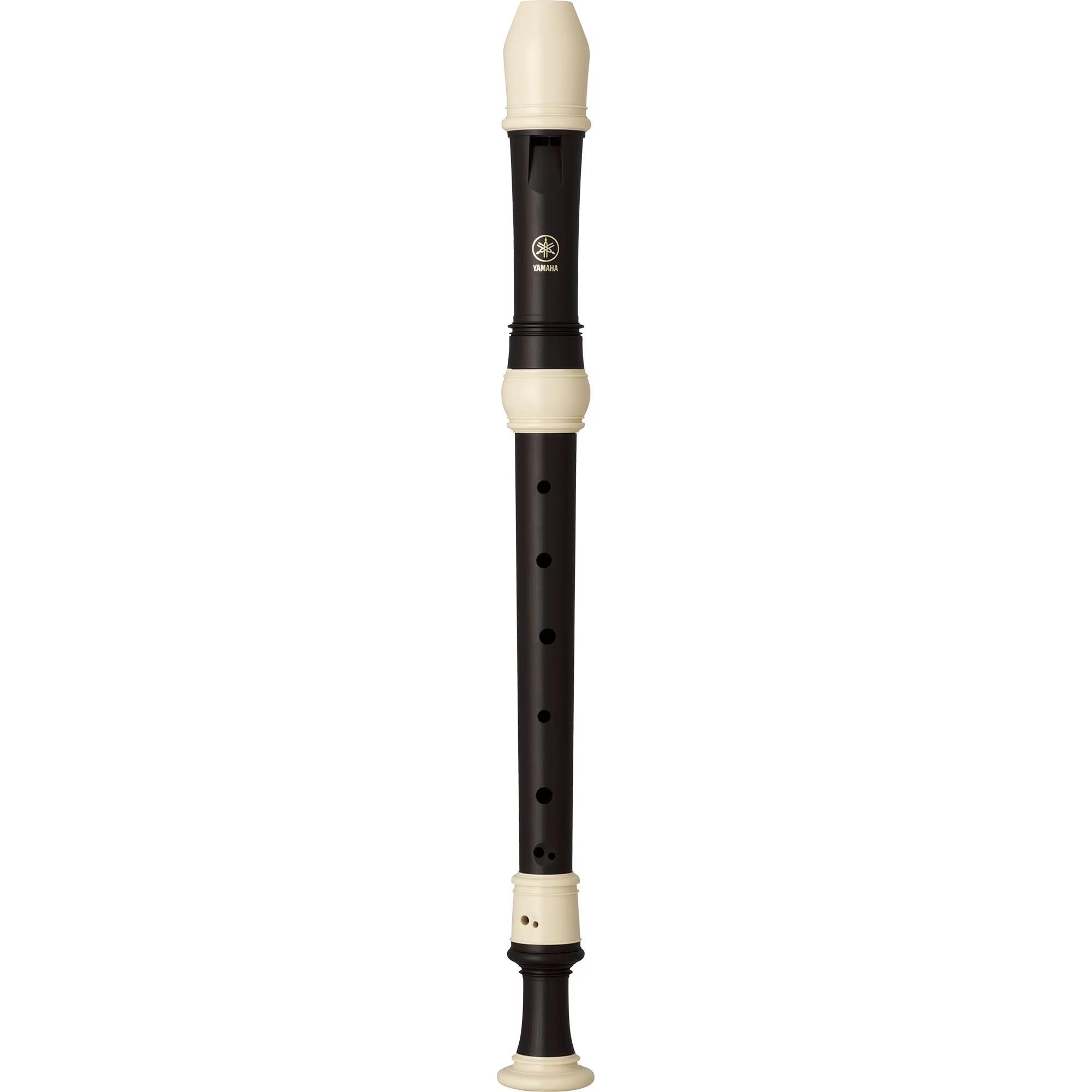 Yamaha YRA-324B Alto Recorder in Key of F Baroque Fingering Double holes Three-Piece Construction Simulated Ebony Finish
