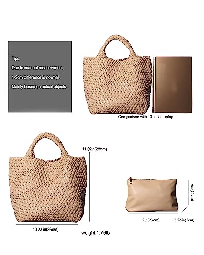 Bolso tejido para mujer en piel vegana suave miniatura 6