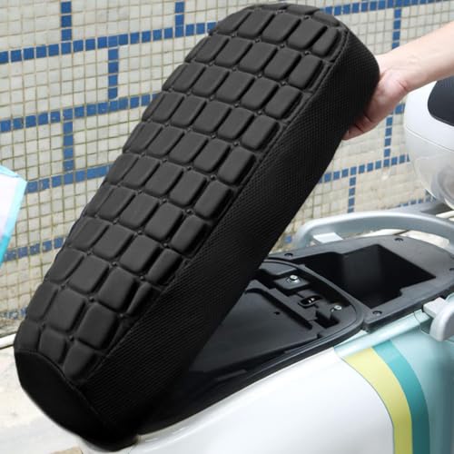 Cojín para asiento de moto transpirable que absorbe golpes 2