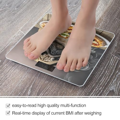 Báscula Digital de Baño Pug Pizza con Pantalla Grande miniatura 5