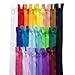 KGS Nylon Zipper for Sewing Crafts | 20 Assorted Colours | Size: 5 Inch / 13 cm | 20 Zippers/Pack | Multicolor Zippers for Sewing Supplies and Replacement in Bags, Pouches, Skirts, Dresses