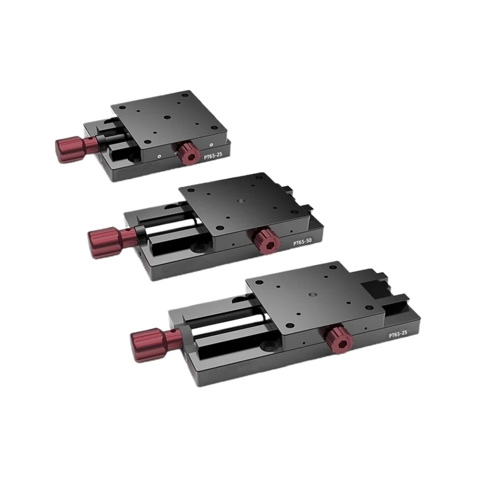 Escenario lineal manual PT65-25 unidimensional de accionamiento directo y cola de milano