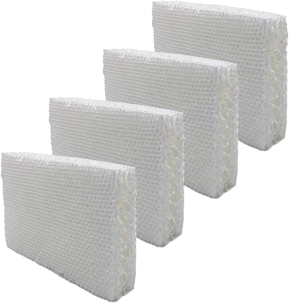 4 Pack Replacement Humidifier Filter for Bionaire W6 W6S W-6 W7 W9 W9S Models (9” Length x 7-1/4” Width x 2-5/8” Thickness)