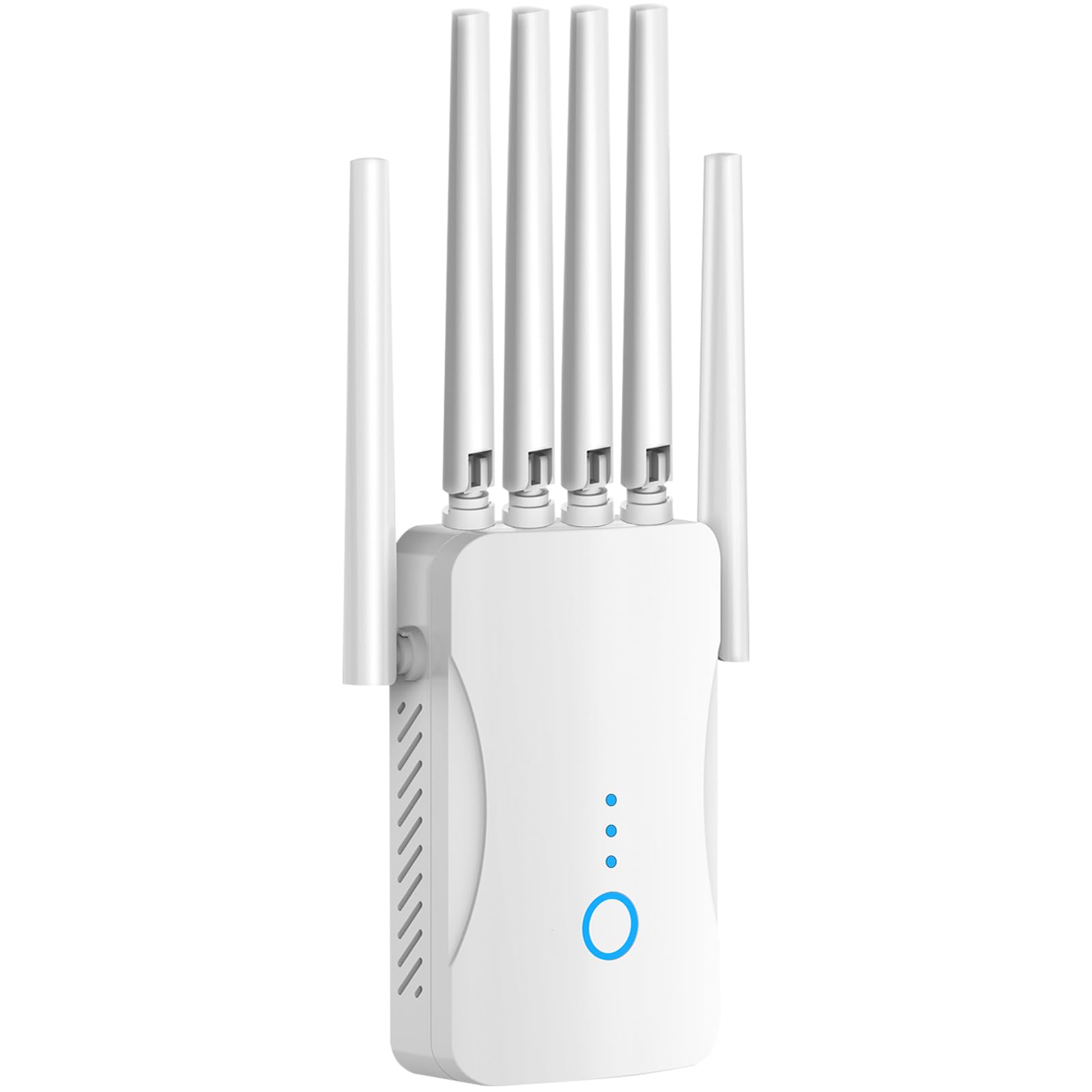 Repetidor WiFi Potente con 6 Antenas, Amplificador Señal WiFi Largo Alcance, Extensor WiFi Soporta 64 Dispositivos, Modos (Repetidor, Ap), Cobertura hasta 300 m², para Casa y Oficina