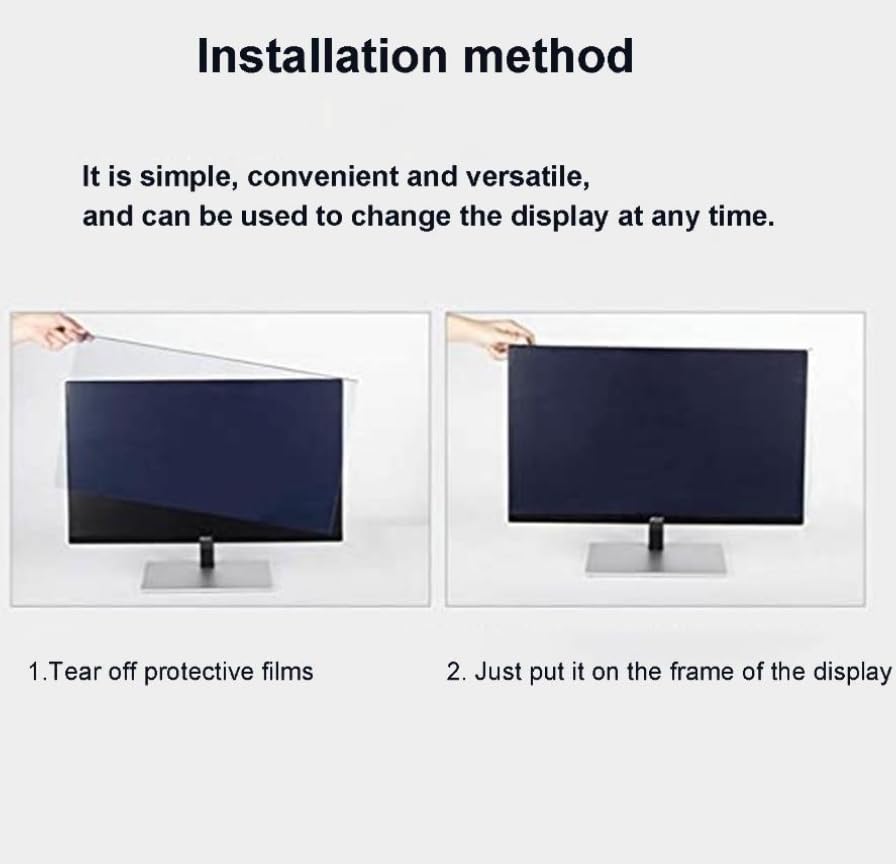 Filtre Anti-Lumière Bleu Premium pour 12"-27"Bureau/Moniteur,filtrant Anti-éblouissant Protection des Yeux,Blocage de la lumière Bleue Protecteur d'écran,Protecteur d'écran Bloquant la Lumière Bleue